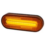 FARO DELIMITADOR CON RETRORREFLECTOR INCORPORADO AMBAR