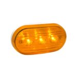 FARO OVAL 3 LEDS BIVOLTAJE AMBAR