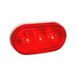 FARO OVAL 3 LEDS BIVOLTAJE ROJO