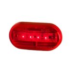 FARO ELECTR.OVAL  4 LED (12/24) ROJO
