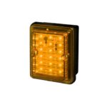 FARO RECT. TRAS. ELECT.C/ 18 LED 12/24  AMBAR UNIP.