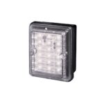 FARO RECT. TRAS. ELECT. C/ 18 LED 12/24  CRISTAL UNIP.