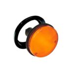 FARO REDONDO MEDIANO C/ARO FLEX. UNIP.  AMBAR