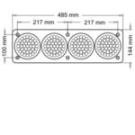MARCO TRAS. 4 FAROS 3000E (CR-RO-RO-AM) - Imagen 2