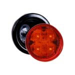 FARO ELECTR.RED. DIAM. 2 ´´ C/ 4 LED (12/24) ROJO BIPOLAR