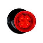 FARO ELECTR.RED. DIAM. 25 ´´ C/ 4 LED (12/24) ROJO