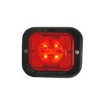 FARO ELECT. C/ 4 LED 12/24 ROJO