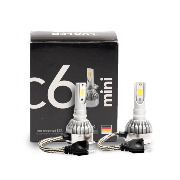 KIT DE LED H7 6 GEN 20000LM CHIP COB 12V SIN COOLER