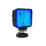 FARO LED CUADRADO AZUL ECONOMICO 16 LEDS 12/24V