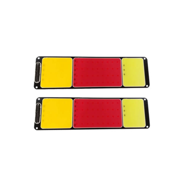 JUEGO DE FAROS TRASEROS PARA CAMION AMBAR (8CM) + ROJO