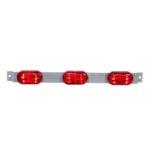SOPORTE TRIPLE  3 FAROS 1035  ROJO