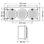 CONJ. ARMADO C/ 3 FAROS ART. 3000E DER  CR-RO-AM - Imagen 2