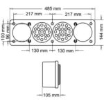 CONJ. ARMADO C/ 2 FAROS ART. 3100E ROJOS - Imagen 2