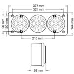 CONJ. ARMADO C/ 3 FAROS ART. 3100E  RO-RO-RO  BIP. - Imagen 2