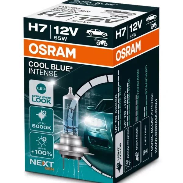 LAMPARA OSRAM 12V H7 55W COOL BLUE INTENSE