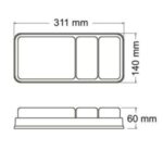 FARO RECTANGULAR TRASERO - Imagen 2