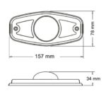 FARO DELIMIT. UNIV. ELECT.4 LED 12/24  AMBAR - Imagen 2