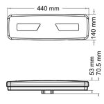 FARO ELECTRONICO TRASERO MULTIFUNCION 12/24 C/REFLECTOR TRIA - Imagen 2