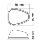 FARO UNIV. ELECT.S C/ 4 LED 12/24  AMBAR - Imagen 2
