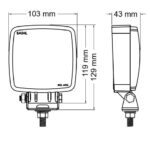REFLECTOR CUADRADO 8010 120W LUZ CONCENTRADA - Imagen 2