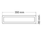 REFLECTOR RECTANG. TRAS.  CRISTAL - Imagen 2