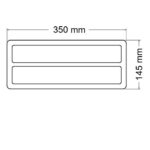 REFLECTOR RECTANG. DOBLE TRAS.  RO-AM - Imagen 2