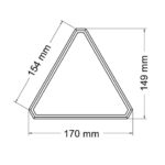 REFLECTOR TRIANGULAR  AMBAR - Imagen 2