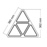 REFLECTOR TRIANG. C/4 REFLECTORES 900R  CRISTAL - Imagen 2