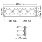 CONJ. ARMADO  4 FAROS ART. 1810 CR-RO-RO-AM (R) - Imagen 2