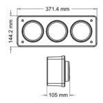 CONJ. ARMADO  3 FAROS ART. 1810 (TODO ROJO UNIP.) - Imagen 2