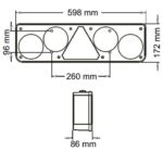 CONJ. ARMADO TRIANGULAR CENTRAL Y 4 FAROS - Imagen 2