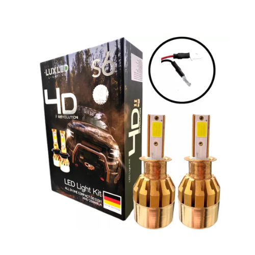 KIT DE LED H3 S6 REVOLUTION 2 CARAS CHIP COB 12V