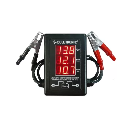 VOLTIMETRO PROFESIONAL CON MEMORIA  PARA BATERIA
