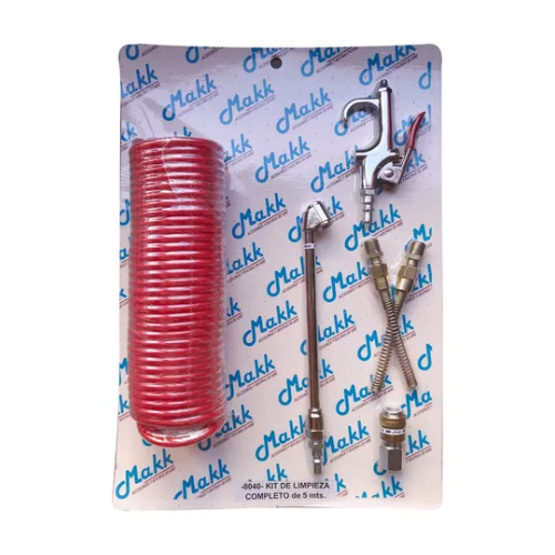 KIT DE LIMPIEZA COMPLETO CON CAÑO ESPIRAL DE 5 METROS
