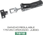GANCHO  REGULABLE CROMADO GRANDE 175 mm