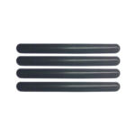 PROTECTOR DE PARAGOLPES PVC NEGRO x 4 PZAS.