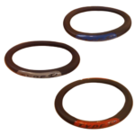 CUBREVOLANTE NEGRO CON REFLECTIVO GRIS/ROJO/AZUL