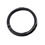 CUBREVOLANTE CUERO C/ BORDE DETALLADO NEGRO / BLANCO