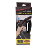 CUBREVOLANTE APLIQUES 2 PZAS. NEGRO CARBONO