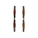 JUEGO DE PROTECTOR DE PUERTA ROJO - Imagen 2