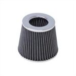 FILTRO DE AIRE CONICO COMPETICION 76MM PLATEADO UNIVERSAL - Imagen 3