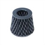 FILTRO DE AIRE CONICO COMPETICION 76MM GRIS CARBON UNIV. - Imagen 2