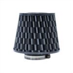 FILTRO DE AIRE CONICO COMPETICION 76MM GRIS CARBON UNIV. - Imagen 3