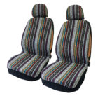 FUNDA CUBRE ASIENTO TELA ESTILO HIPPIE CHIC DOBLE P/2 BUT