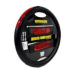 KIT CUBRE VOLANTE + CUBRE CINTURON COLOR: NEGRO + ROJO - Imagen 2