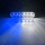 FARO DE LED 12V 6 LED CHAT P/PARRILLA C/LUZ AZ/BL DEST. - Imagen 2